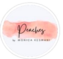 Peaches by Monica Keswani logo
